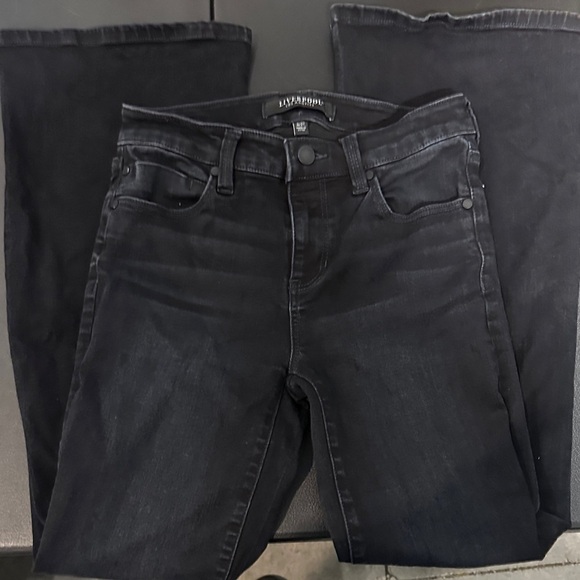 606. Liverpool Women's Black High Rise Flare Jeans size 4- - Picture 2 of 8